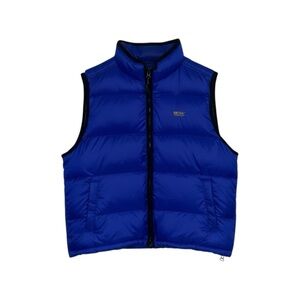 Vintage Eddie Bauer EBTEK Vest Men’s Size‎ Medium Blue Black Puffy Down